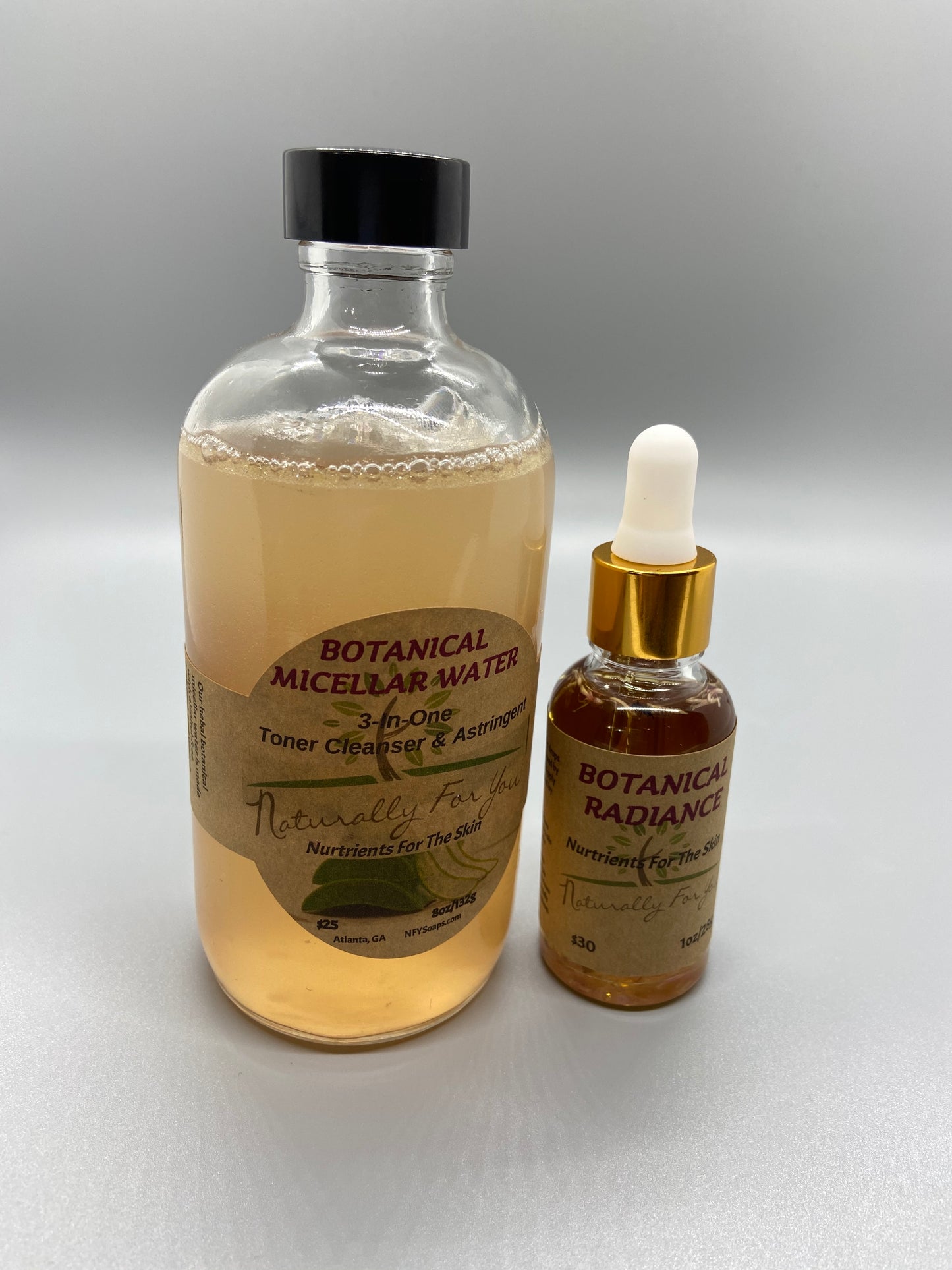 Micellar Water/Botanical Radiance Combo - Naturally For You Bath n Body