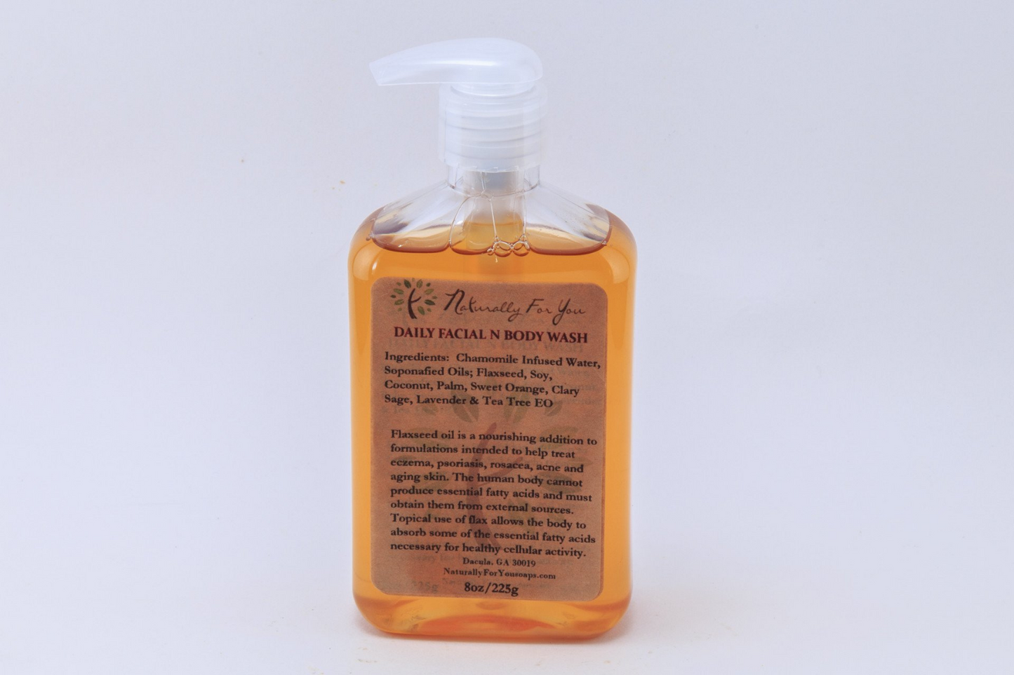 Flaxseed Daily Facial and Body Shampoo