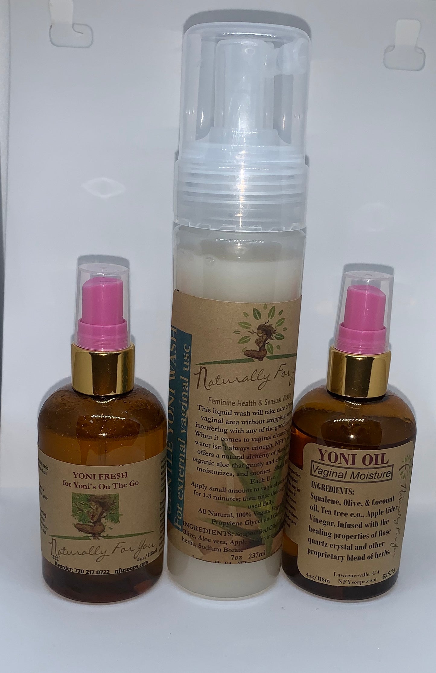 Yoni Wash Oil & Fresh Combo - Naturally For You Bath n Body