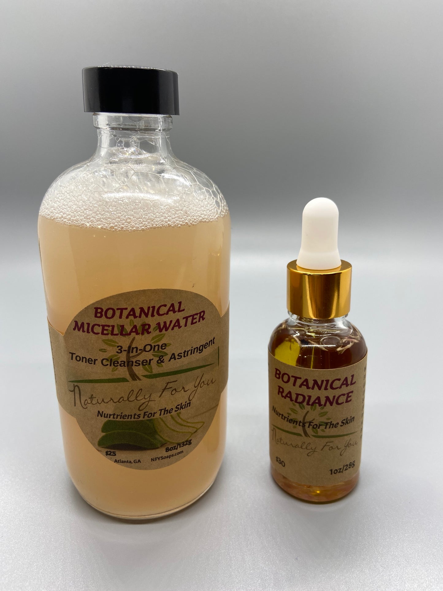 Micellar Water/Botanical Radiance Combo - Naturally For You Bath n Body